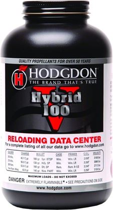 Picture of Hodgdon HY1001 Hybrid 100V Smokeless Rifle Powder 1Lb State Laws Apply