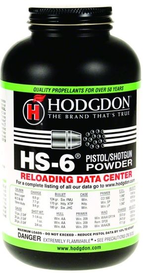 Picture of Hodgdon HS61 HS6 Smokeless Pistol/Shotshell 1Lb Can State Laws Apply