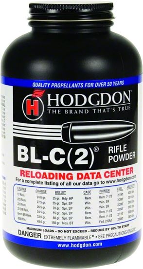 Picture of Hodgdon BLC1 Spherical Smokeless Rifle Powder 1lb State Laws Apply