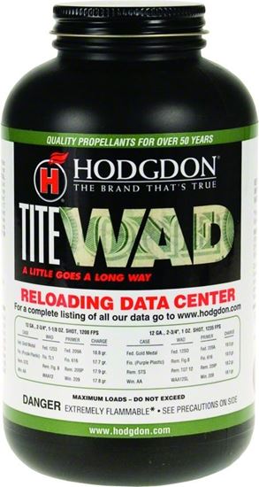 Picture of Hodgdon TW1 Titewad Shotshell Smokeless Powder, 14 Oz, Can State Laws Apply