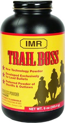 Picture of Hodgdon TB1 Trail Boss Cowboy Action Powder 9oz Bottle State Laws Apply
