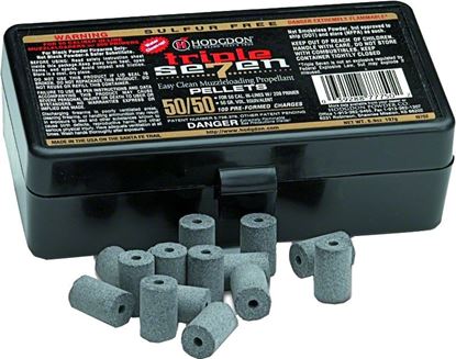 Picture of Hodgdon T75030 Triple Seven Muzzleloading Pellets 50Cal 30Gr 100 Bx, State Laws Apply