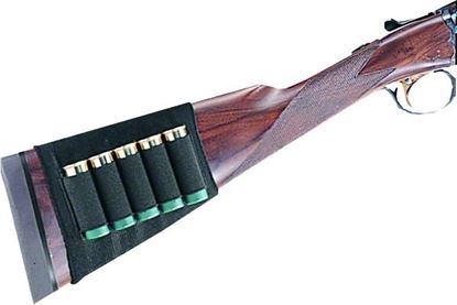 Picture of Uncle Mikes 88491 Buttstock Shell Holder Kodra Shotgun Open Style Black