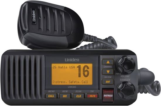 Picture of Uniden UM385BK Fixed Mount VHF Radio, Black