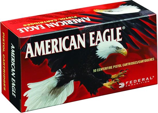 Picture of Federal AE9DP100 American Eagle Pistol Ammo 9mm Luger 115Gr 100Rnd FMJ