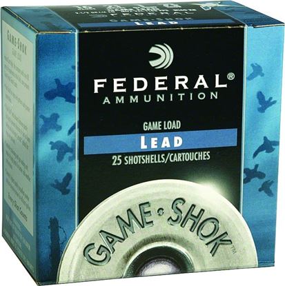 Picture of Federal H200-6 Game-Shok Upland - Game Shotshell 20 GA, 2-3/4 in, No. 6, 7/8oz, 2.38 Dr, 1210 fps, 25 Rnd per Box