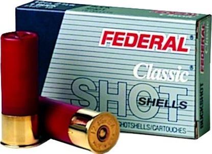 Picture of Federal F130-4B Power-Shok Shotgun Ammo 12 GA, 2-3/4 in, 4B, 34 Pellets, 1250 fps, 5 Rounds, Boxed