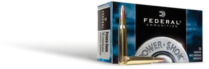 Picture of Federal 6555B Power-Shok Rifle Ammo 6.5X55 SWE, SP, 140 Grains, 2650 fps, 20, Boxed