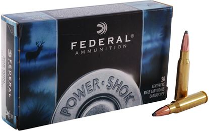 Picture of Federal 308A Power-Shok Rifle Ammo 308 WIN, SP, 150 Grains, 2820 fps, 20, Boxed
