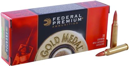 Picture of Federal GM223M Gold Medal Rifle Ammo 223 REM, SMK BTHP, 69 Grains, 2950 fps, 20, Boxed