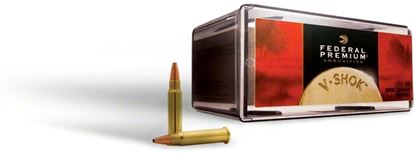 Picture of Federal P771 Vital-Shok Rimfire Rifle Ammo 17 HMR, V-Max, 17 Grains, 2530 fps, 50 Rounds, Boxed
