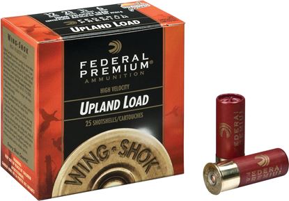 Picture of Federal P258-4 Wing-Shok Magnum Shotshell 20 GA, 3 in, No. 4, 1-1/4oz, 3.44 Dr, 1300 fps, 25 Rnd per Box
