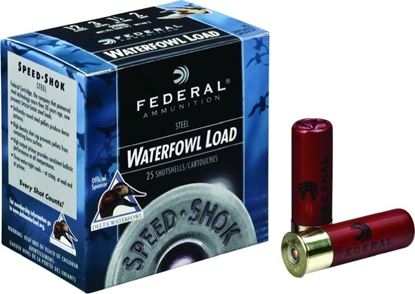 Picture of Federal WF133T Speed-Shok Waterfowl Shotshell 12 GA, 3-1/2 in, No. T, 1-3/8oz, 4.94 Dr, 1550 fps, 25 Rnd per Box