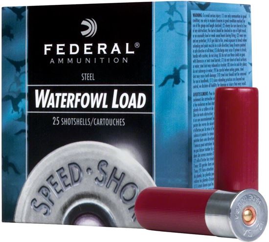 Picture of Federal WF107BB Speed-Shok Waterfowl Shotshell 10 GA, 3-1/2 in, No. BB, 1-1/2oz, 5.03 Dr, 1450 fps, 25 Rnd per Box