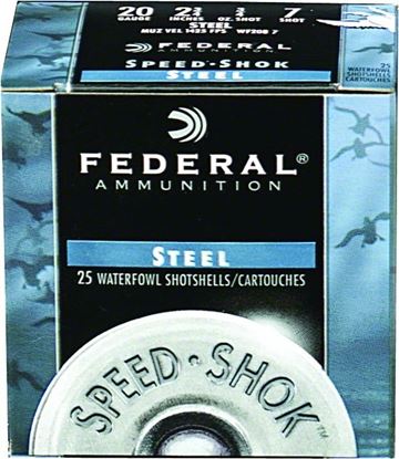 Picture of Federal WF133-BB Speed-Shok Waterfowl Shotshell 12 GA, 3-1/2 in, No. BB, 1-3/8oz, 4.94 Dr, 1550 fps, 25 Rnd per Box