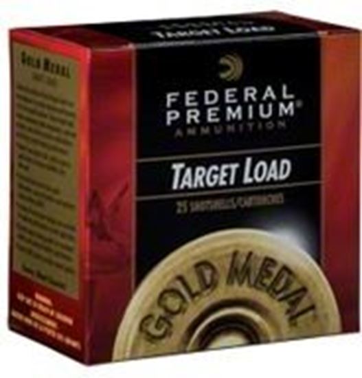 Picture of Federal GMT114-8 Gold Medal Grand Plastic Shotshell 12 GA 2 3/4" Xtra-Lite 1 1/8oz 8 1,100 Fps, 25 Rnd per Box