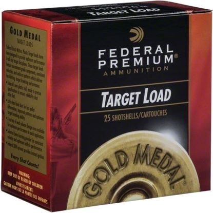 Picture of Federal GMT178-7.5 Gold Medal Grand Plastic Shotshell 12 GA 2 3/4" Hdcp 1 1/8oz 7.5 1,245 Fps, 25 Rnd per Box