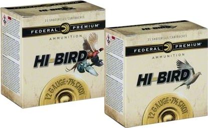 Picture of Federal HVF12H-6 Hi-Bird Shotshell 12 GA 2 3/4" Max 1 1/4oz 6 1,330 Fps, 25 Rnd per Box