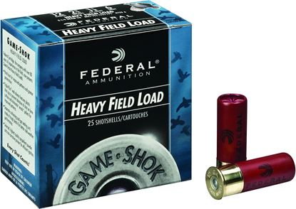 Picture of Federal H123-6 Game-Shok Upland - Heavy Field Shotshell 12 GA, 2-3/4 in, No. 6, 1-1/8oz, 3.22 Dr, 1255 fps