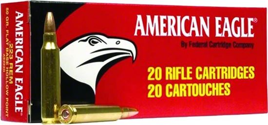Picture of Federal A76239A American Eagle Rifle Ammo 7.62X39 SOV, FMJ, 124 Grains, 2350 fps, 20, Boxed