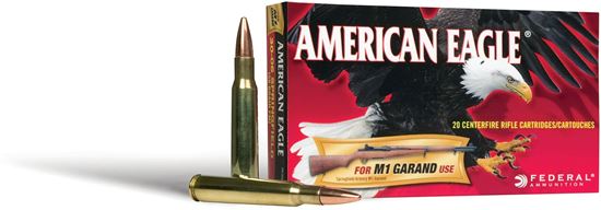 Picture of Federal AE3006N American Eagle Rifle Ammo 30-06 SPR, FMJBT, 150 Grains, 2910 fps, 20, Boxed