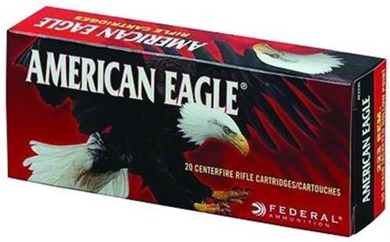 Picture of Federal AE223N American Eagle Rifle Ammo 223 REM, FMJBT, 62 Grains, 3020 fps, 20, Boxed
