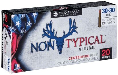 Picture of Federal 3030DT150 Non-Typical Rifle Ammo, 30-30 Win 150 Gr Soft Point, 20 Round Box