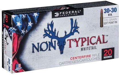 Picture of Federal 3030DT170 Non-Typical Rifle Ammo, 30-30 Win 170 Gr Soft Point, 20 Round Box