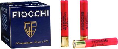 Picture of Fiocchi 410HV6 High-Velocity Shotshell 410 GA, 3 in, No. 6, 11/16oz, Max Dr, 1140 fps, 25 Rnd per Box