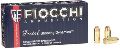 Picture of Fiocchi 380AP Shooting Dynamics Pistol Ammo 380 ACP, FMJ, 95 Gr, 960 fps, 50 Rnd, Boxed
