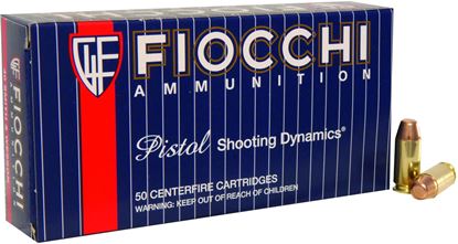 Picture of Fiocchi 40SWA Shooting Dynamics Pistol Ammo 40 S&W, FMJTC, 170 Gr, 1020 fps, 50 Rnd, Boxed