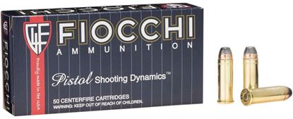Picture of Fiocchi 44A500 Shooting Dynamics Pistol Ammo 44 MAG, JSP, 240 Gr, 1310 fps, 50 Rnd, Boxed
