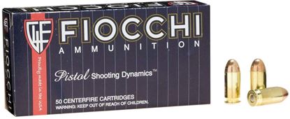 Picture of Fiocchi 45A500 Shooting Dynamics Pistol Ammo 45 ACP, FMJ, 230 Gr, 875 fps, 50 Rnd, Boxed