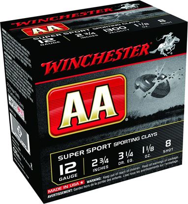 Picture of Winchester AASC128 AA Shotshell 12 GA 2-3/4" 1-1/8oz 25Rnd Super Sport 1300FPS