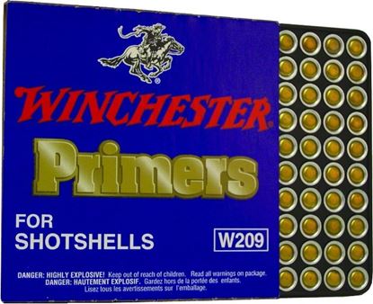 Picture of Winchester W209 #209 Shotshell Primers 100 Primers Per Tin