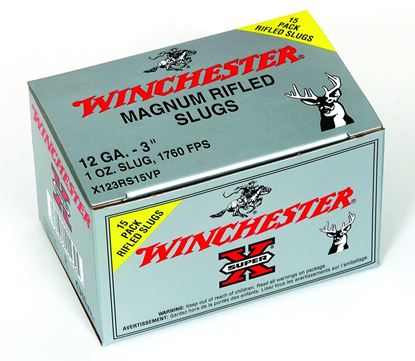 Picture of Winchester X123RS15VP Super-X Rifled Slugs 12 GA, 3 in, 1oz, 1760 fps, 15 Rnd per Box