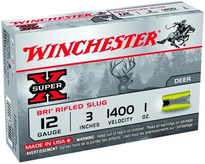 Picture of Winchester XRS123 Super-X Sabot Slugs 12 GA, 3 in, BRI Sabot, 1oz, 1400 fps, 5 Rnd per Box