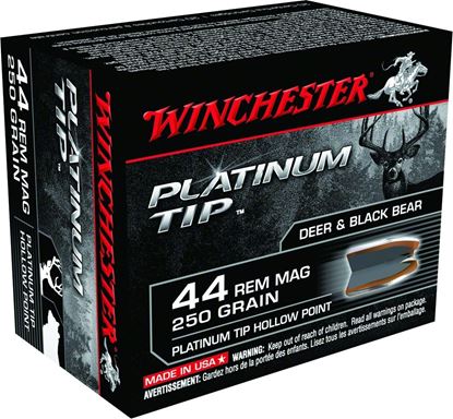 Picture of Winchester S44PTHP Supreme Pistol Ammo 44 REM, PTHP, 250 Gr, 1830 fps, 20 Rnd, Boxed
