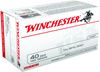 Picture of Winchester USA40SWVP Pistol Ammo 40 S&W, FMJ, 165 Gr, 1060 fps, 100 Rnd, Boxed