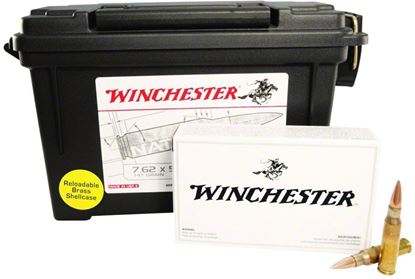 Picture of Winchester USA76251AC Best Value USA Rifle Ammo 7.62X51 NATO, FMJ, 147 Grains, 2800 fps, 120, Boxed