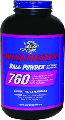Picture of Winchester 7601 Smokeless Ball Rifle Reloading Powder 1lb Bottle State Laws Apply