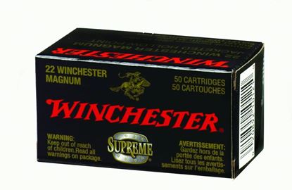 Picture of Winchester S22M2 Varmint HV Rimfire Ammo 22 MAG, JHP, 30 Grains, 2250 fps, 50 Rounds, Boxed