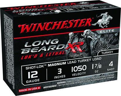 Picture of Winchester STLB123M4 Long Beard XR Shotshell 12 GA, 3 in, No. 4, 1-7/8oz, 1050 fps, 10 Rnd per Box