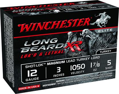 Picture of Winchester STLB123M5 Long Beard XR Shotshell 12 GA, 3 in, No. 5, 1-7/8oz, 1050 fps, 10 Rnd per Box