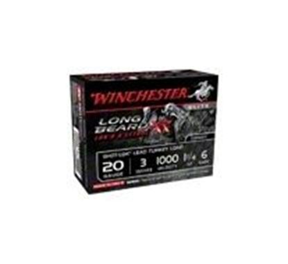 Picture of Winchester STLB2036 Long Beard XR Shotshell 20 GA. 3 inch 1 1/4oz 6 Shot Lok with plated lead shot 1000 FPS -10 rounds per box