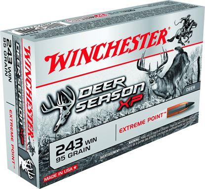 Picture of Winchester X243DS Deer Season XP Rifle Ammo 243 , Extreme Point Polymer Tip, 95 Grains, 3100 fps, 20, Boxed