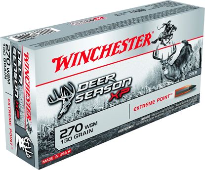 Picture of Winchester X270SDS Deer Season XP Rifle Ammo 270 WSM, Extreme Point Polymer Tip, 130 Grains, 3275 fps, 20, Boxed
