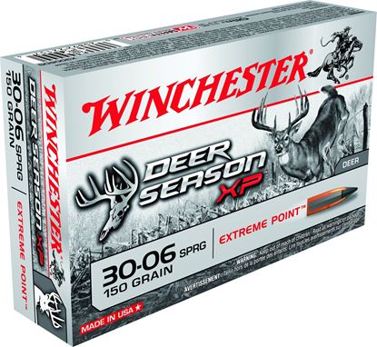 Picture of Winchester X3006DS Deer Season XP Rifle Ammo 30-06 SPR, Extreme Point Polymer Tip, 150 Grains, 2920 fps, 20, Boxed
