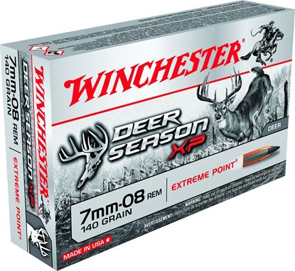 Picture of Winchester X708DS Deer Season XP Rifle Ammo 7mm-08 140 Gr.Extreme Point Polymer Tip 20Rds Bx