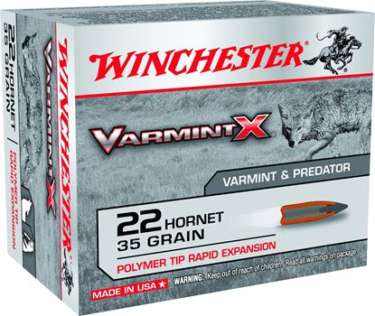 Picture of Winchester X22P Super-X Rifle Ammo 22 Hornet, Varmint X, 35 Grains, ,20, Boxed